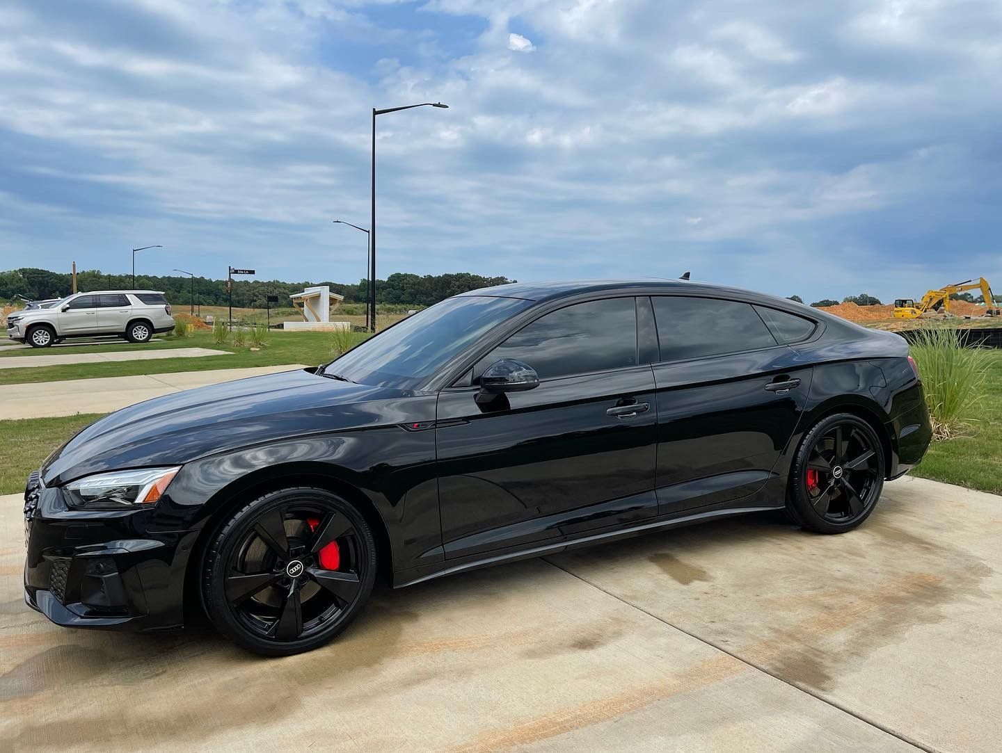 Audi with freshly applied GYEON ceramic coating