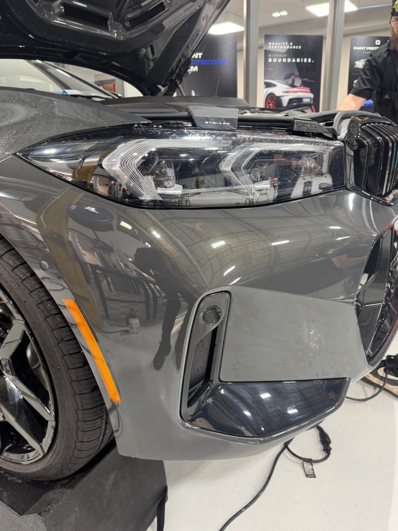 Full front PPF coverage on a performance car