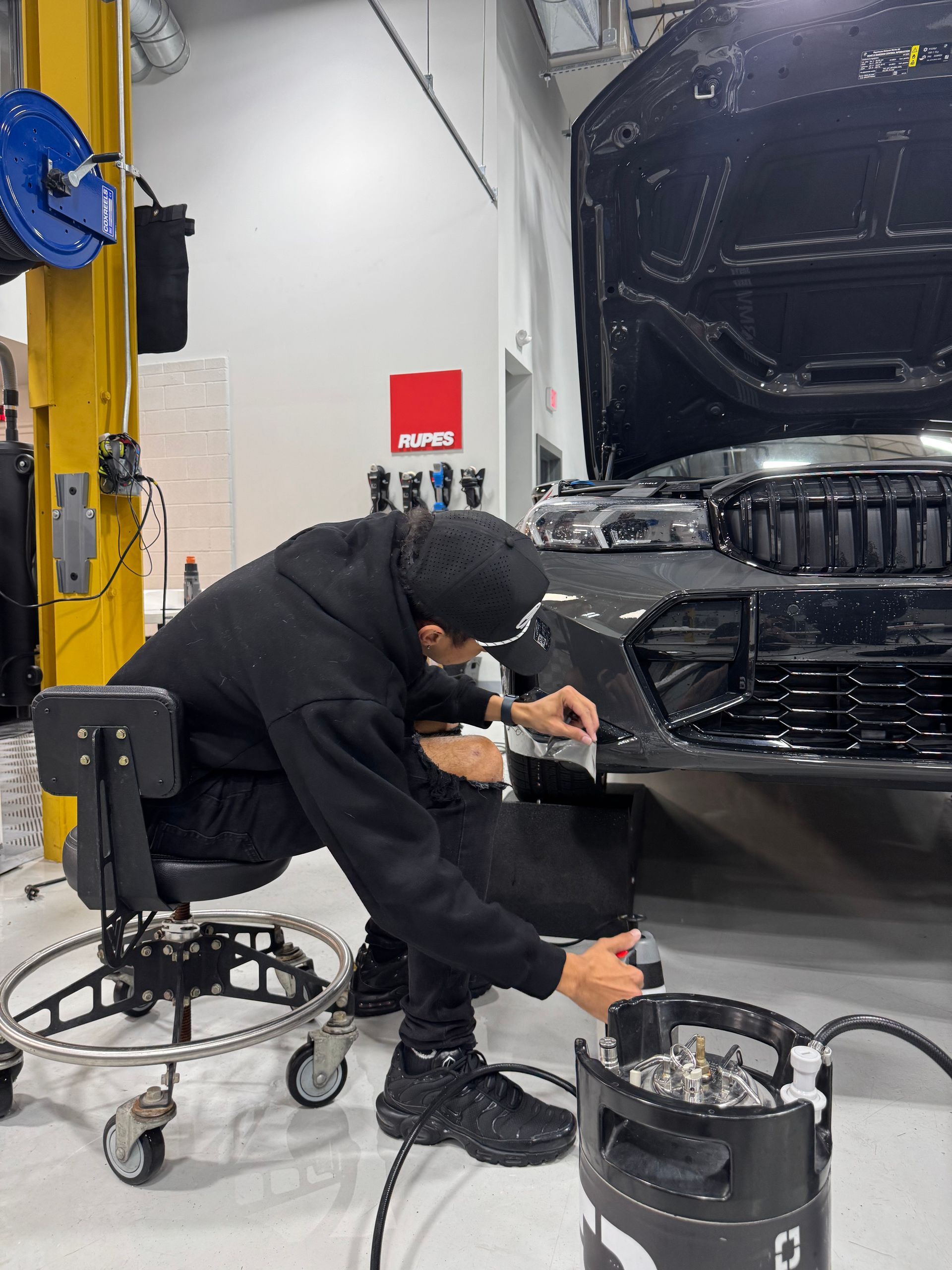 Self-healing PPF on a bumper